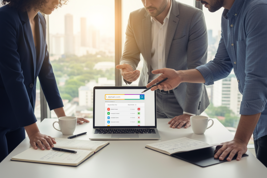 בחירת שם דומיין